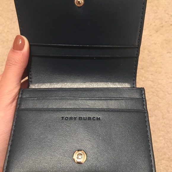 Tory Burch Parker foldable mini leather wallet - Picture 3 of 7